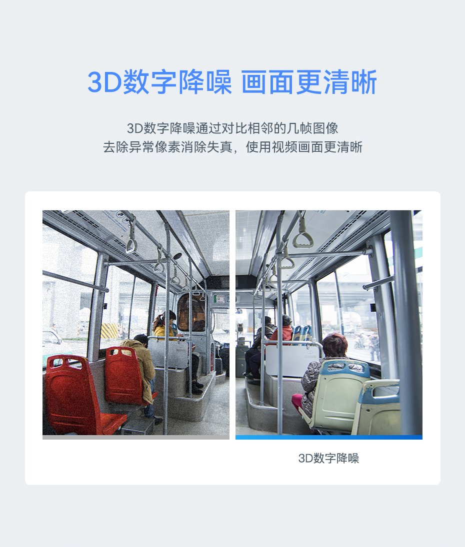 天波V62IPC监控摄像头采用3D数字降噪