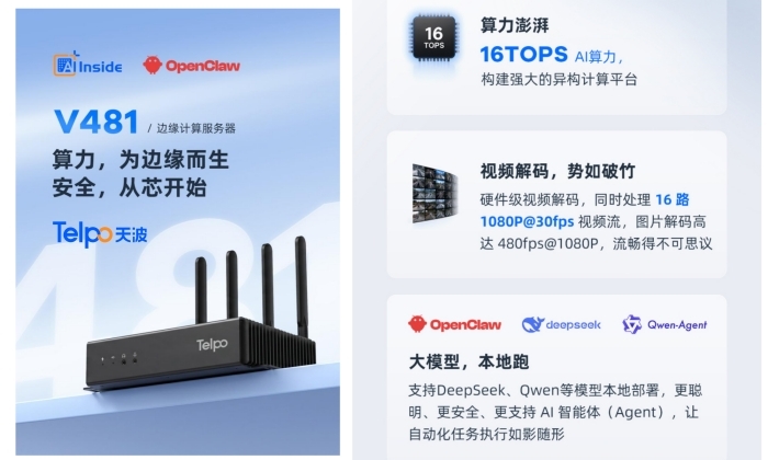天波科技AI边缘计算盒子V481